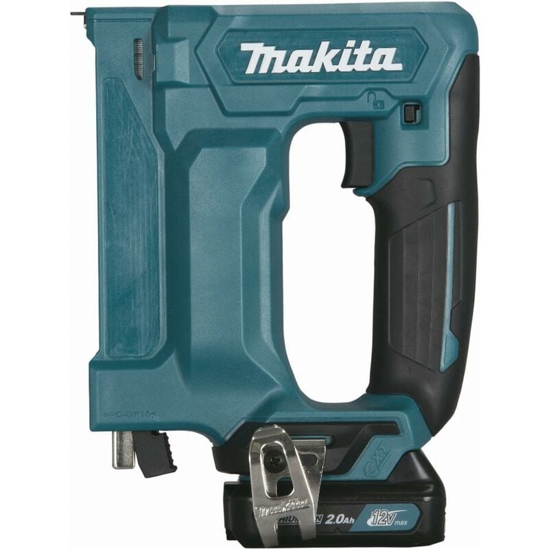 Image of 12 v cxt Li-Ion 2 Ah 7 / 10 mm Makita Heftgerät - 2 Batterien, Ladegerät, Koffer - ST113DSAJ