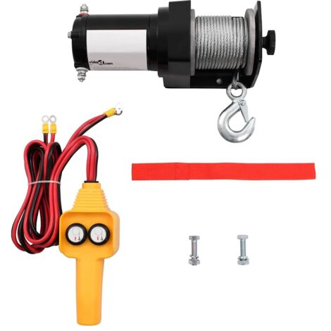 12 V Elektrische Seilwinde 907 kg Kabel-Fernbedienung