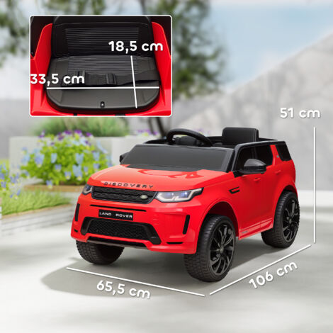 12-V-ferngesteuertes Elektroauto für Kinder, mit LED-Lichtern, Geräuschen und Hupe, für Kinder von 3 bis 6 Jahren, rotes Modell