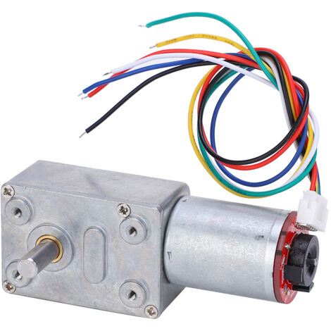 12-V-Gleichstrom-Getriebemotor mit Encoder – 400 U/min, hohes Drehmoment
