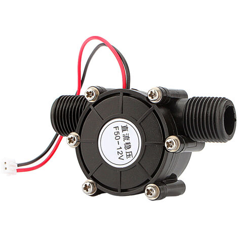 12-V-Gleichstrom-Hauswassergenerator mit 10-W-Mikroturbine – Radio- und LED-Ladefunktion