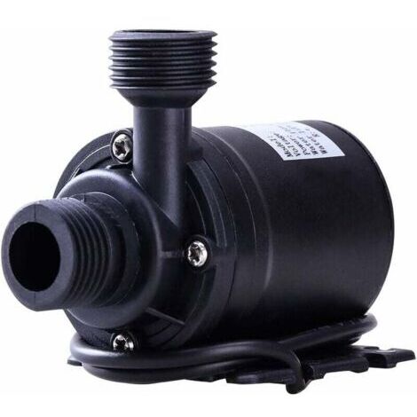 12-V-Gleichstrom-Tauchpumpe, 800 l/h – Bürstenloser Motor – Maximale Förderhöhe 5 m – Für Pool- und Springbrunnen-Umwälzsysteme