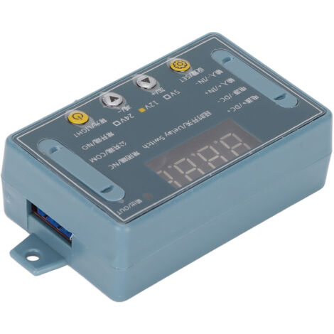 12-V-Gleichstrom-Zeitrelais, 32 einstellbare Programme, LED-Digitalanzeige, automatischer Timer