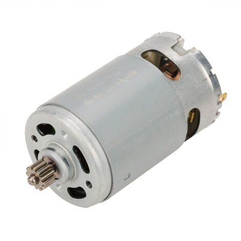12-V-Industrie-Gleichstrommotor mit zwei Geschwindigkeiten und 12-Zahn-Zahnrad für elektrische Bohrmaschinenzubehör
