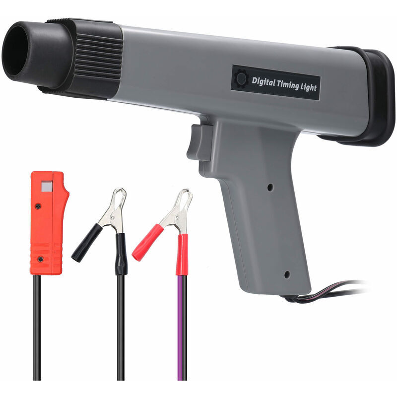Start - 12 v Professionnel Affichage Numérique Inductif Timing Light Voiture Moto Moteur à Essence Allumage Synchronisation Lampe Stroboscopique