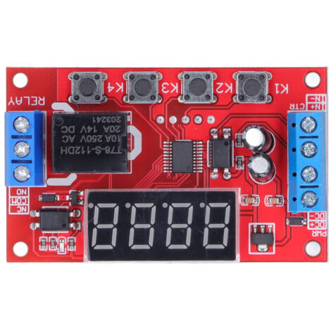 12-V-programmierbares Relaismodul mit digitalem Timer und Optokoppler-Isolation