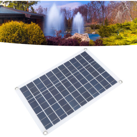 12-V-Solarwasserpumpe ohne Batterie für Gartenteiche und Springbrunnen, Komplettset mit neigbarem Solarpanel und 700 l/h Förderleistung
