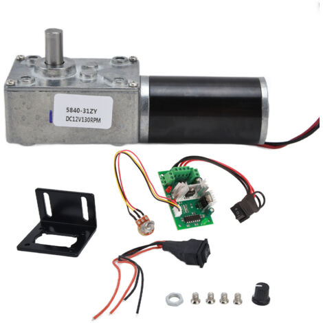 12-V-Turbo-Getriebemotor, 130 U/min, mit 8-mm-Welle für Maschinen und Geräte