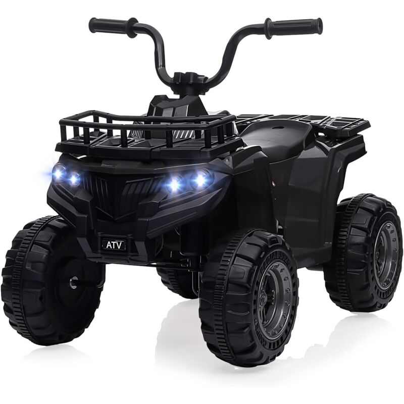 Lunsy - 12 v Voiture électrique pour enfant - Jouet à piles - Avec télécommande, lumières led et ceintures de sécurité - Pour garçons et filles de 2