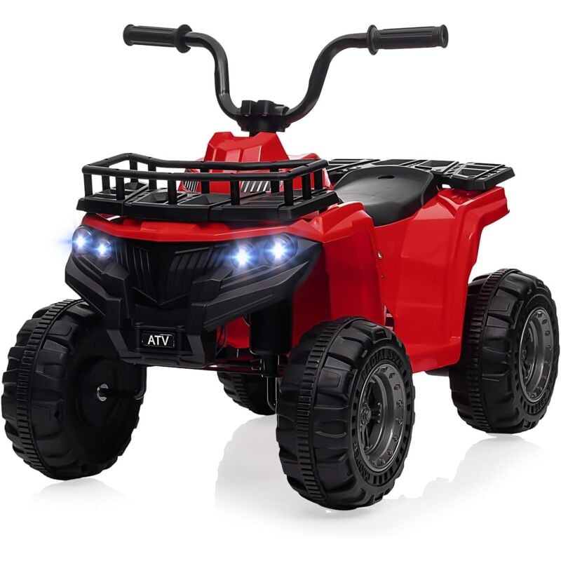 Lunsy - 12 v Voiture électrique pour enfant - Jouet à piles - Avec télécommande, lumières led et ceintures de sécurité - Pour garçons et filles de 2