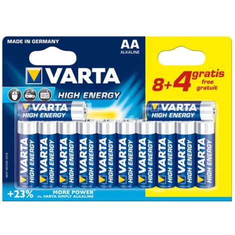 12 VARTA LR6 AA-Batterien mit langer Lebensdauer