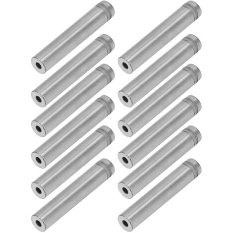 12 Vis à colonne en acier inoxydable 12x60MM pour fixation de panneaux avec chevilles murales