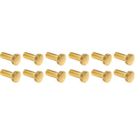 12 Vis de Réglage en Or pour Pont Tremolo M5, Accessoire de Guitare Électrique - Lot de 12 Pièces