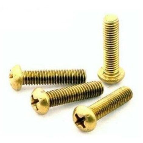12 VITI METRICA OTTONE TESTA CILINDRICAM3X20MM