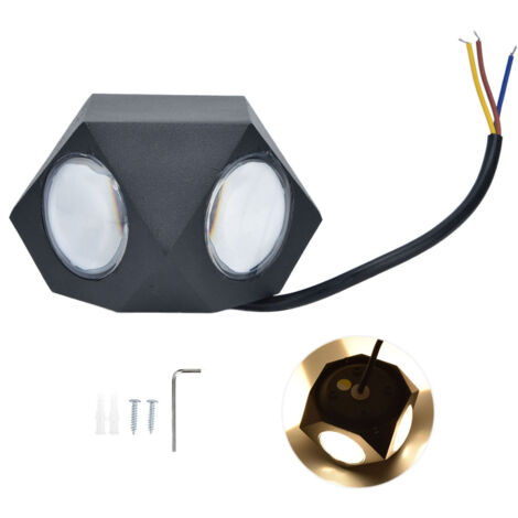 12-W-LED-Wandleuchte für Wohnzimmer und Hotel, dekorative Flurbeleuchtung aus Aluminium, AC 85–265 V