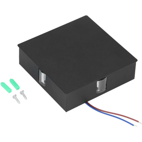 12-W-LED-Wandleuchte in Kreuzform, quadratisch, für Wohnzimmer, Schlafzimmer, Flur, Bar – Kaltweiß, 85–265 V