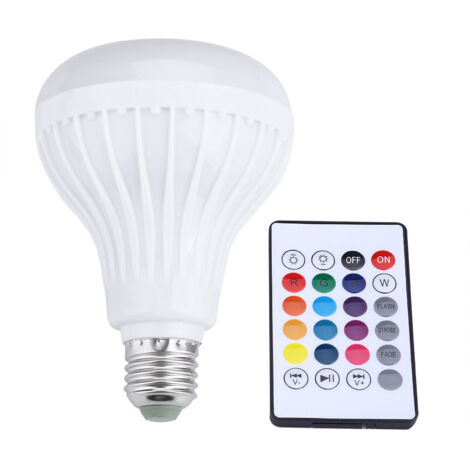 12-W-RGB-Bluetooth-LED-Lampe mit kabellosem Lautsprecher, Fernbedienung und intelligenter Musikbeleuchtung