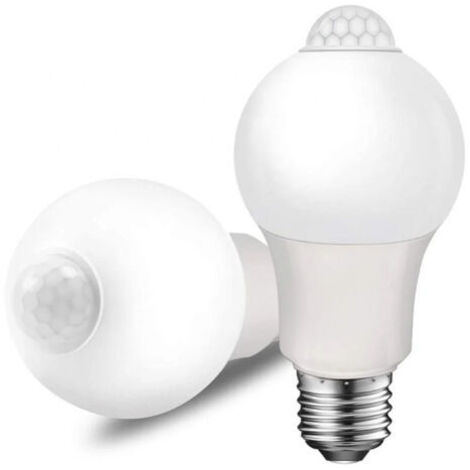 12-Watt-Glühbirne mit kaltweißem Licht (entspricht einer 100-Watt-Glühbirne), mit Bewegungsmelder (2er-Packung)