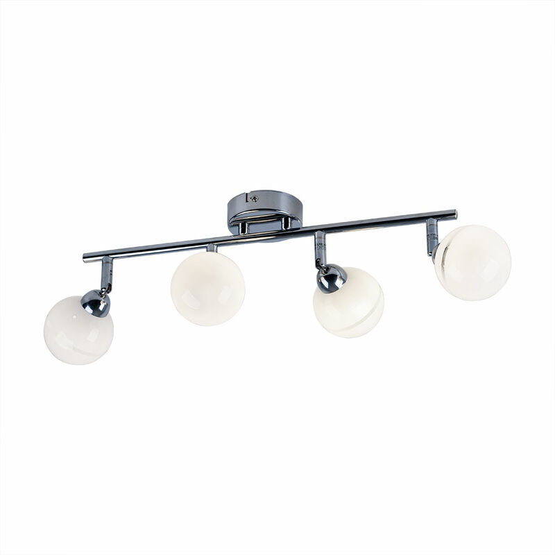 

Lámpara de techo LED de 12 vatios, luz blanca cálida, bola de iluminación, cromo