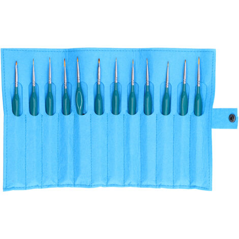 12 weiche und strapazierfähige Zeichenpinsel für Aquarell und Comics, komfortabler Griff
