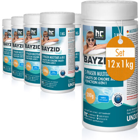 12 x 1 kg BAYZID® 2-Phasen-Multitabs 200g 6in1