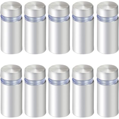 12 x 25mm En Acier Inoxydable Verre Standoff Support Vis Publicité Clous Matériel Montages Vis 10PCS