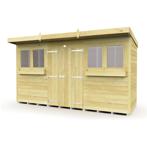 12 x 4 Pent Summer Shed