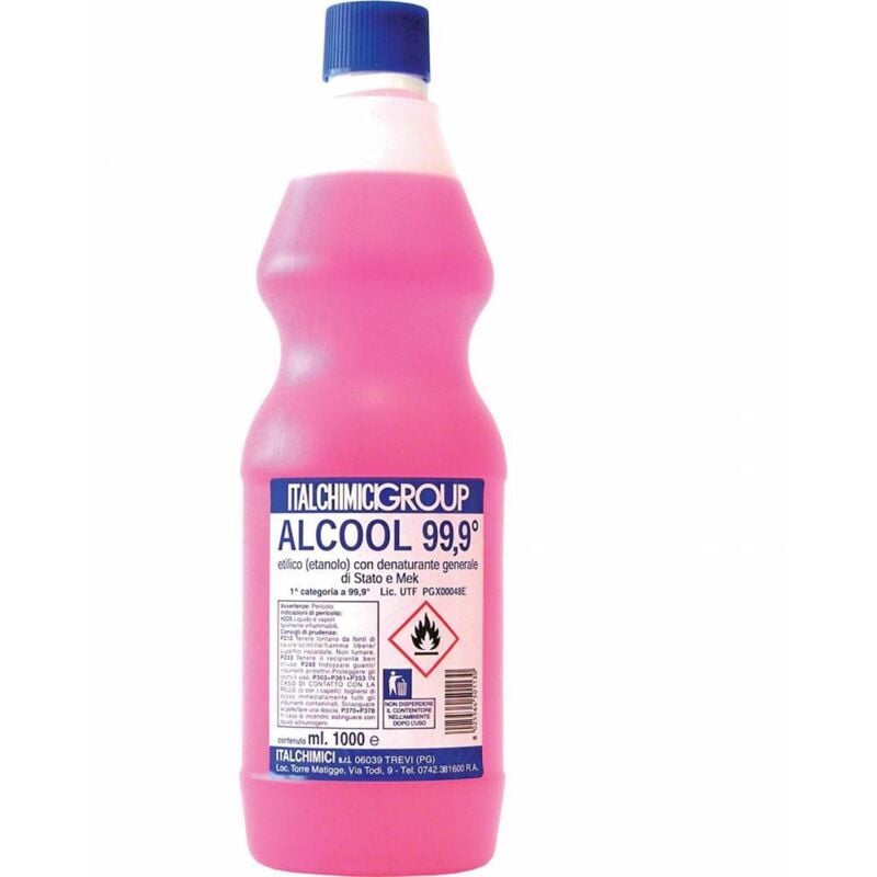 12 x alcool dénaturé 99,9 certif. lt.1(italchimici)