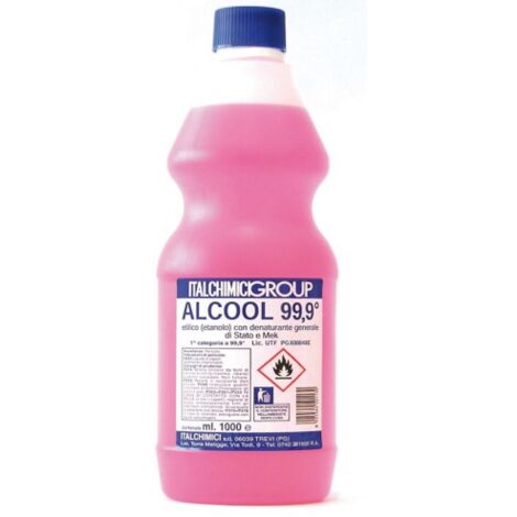 12 x ALCOOL DENATURATO 99,9 CERTIFICATO 1 L LA SOVRANA