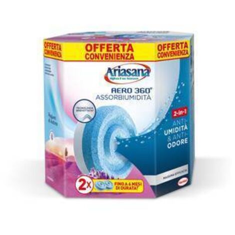 12 x ARIASANA RICARICA AERO 360 TAB LAVANDA 2X450 G