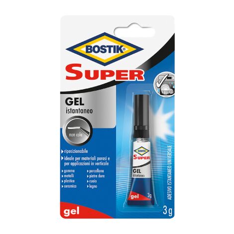12 x BOSTIK SUPER GEL ISTANTANEO 3 G BLISTER