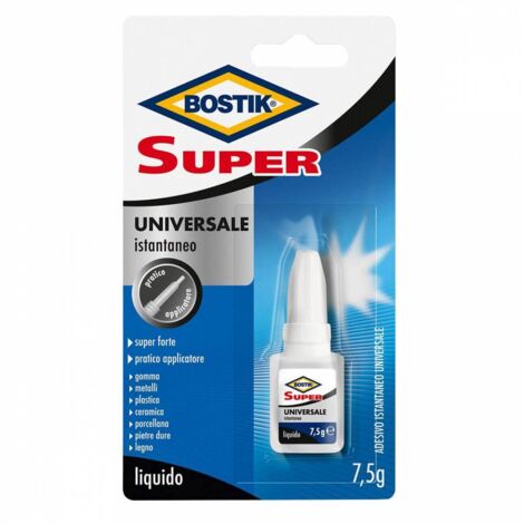 12 x BOSTIK SUPER UNIVERSALE ISTANTANEO 7,5 G BLISTER
