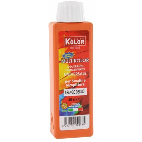 12 x COLORANTE UNIVERSALE 40 ML ARANCIO OSSIDO 100RL