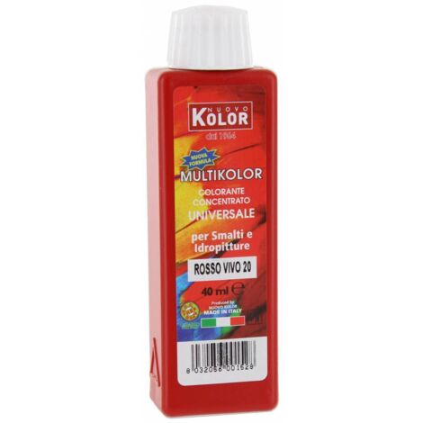 12 x COLORANTE UNIVERSALE 40 ML ROSSO VIVO    20R