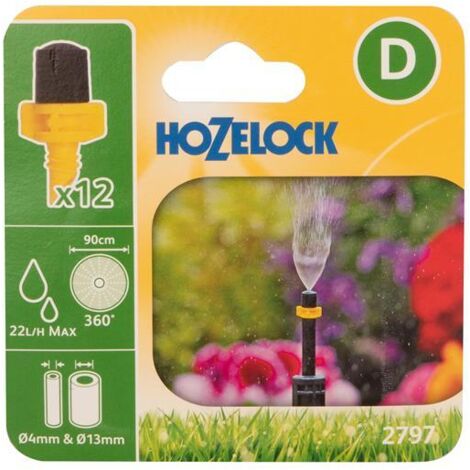 12 x Hozelock 2797 Mister Micro Water Jet Spray Micro Irrigation Auto Watering