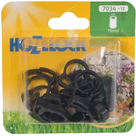 12 x Hozelock 7034 Ratchet Clamps Tube 13mm Micro Irrigation Automatic Watering