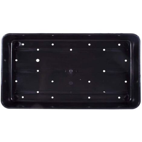 12 x Plastic Heavy Duty Seed Trays With Strong Rim For Extra Rigidity