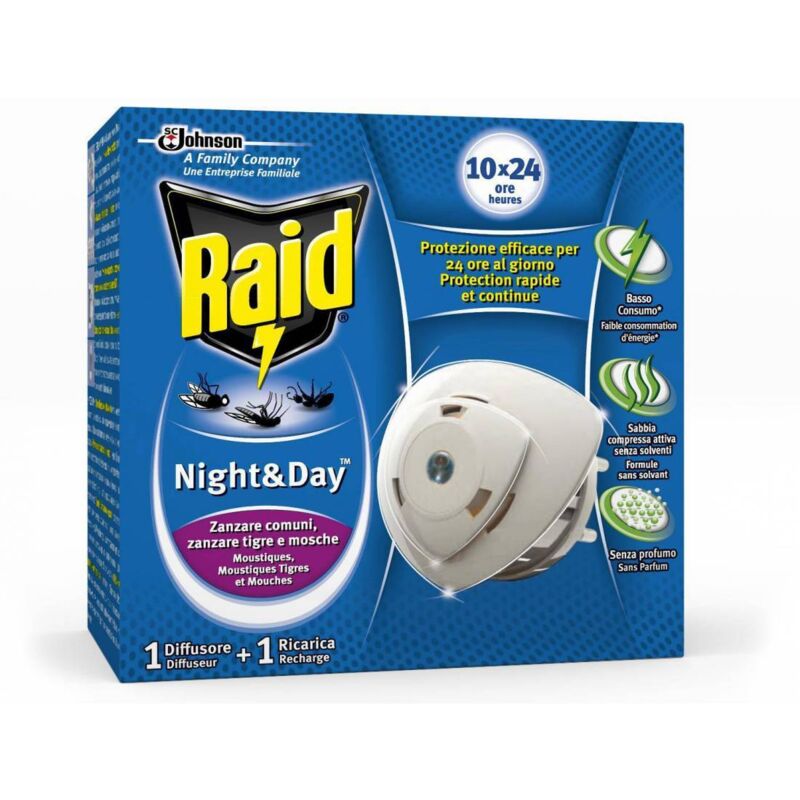Ferramenta1.com - 12 x raid nightday mosquitoes 1base+1recharge