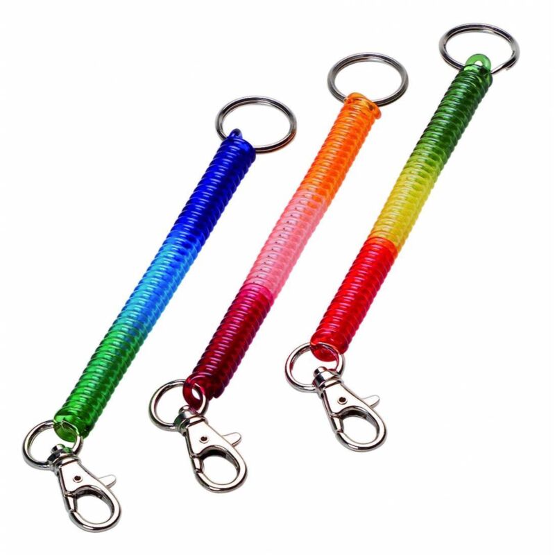 Ferramenta1.com - 12 x silca porte-clés en spirale allongé. couleur
