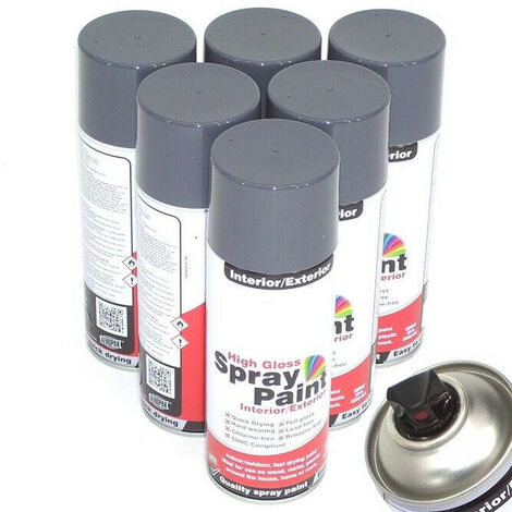 12 x Sprühdose 400mm Anthrazit Zaunfarbe Zaunlack Anthrazitgrau glänzend 12830