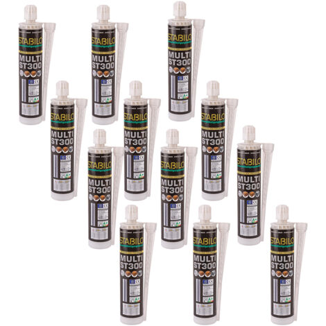 12 x Stabilo 300ml Verbundmörtel Multi ST300 Set Injektionsmörtel Montagemörtel