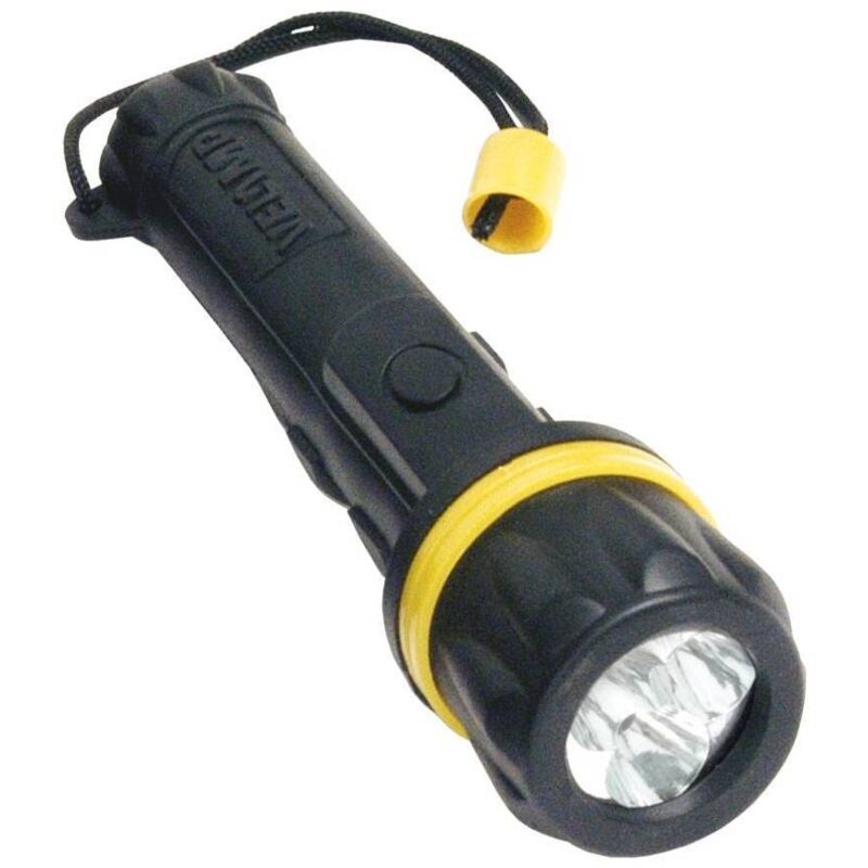 Tuttacasa - 12 x 2aa lampe de poche led en caoutchouc (non incluse)