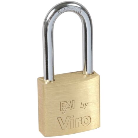 12 x VIRO 553.32 LUCCHETTO FAI ARCO LUNGO 30MM OTTONE