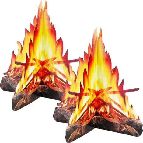 12 Zoll hohe künstliche 3D-Flamme aus Papier, Fackel CE