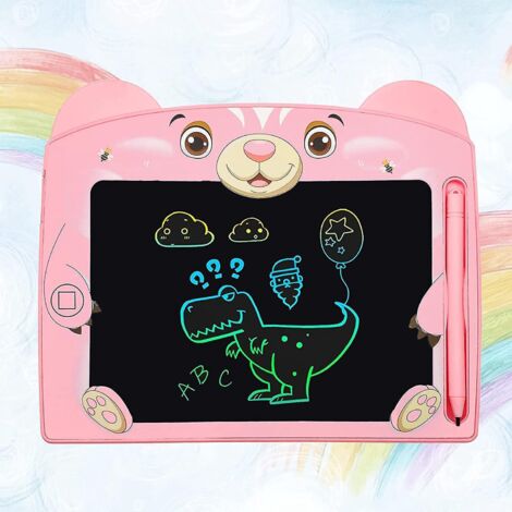 12-Zoll-LCD-Schreibtafel – mit abwischbarer Oberfläche – umweltfreundlich – leuchtende Farben – Geschenk für Mädchen und Jungen im Alter von 3, 4, 5 und 6 Jahren