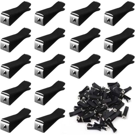 120 clips para rejilla de ventilación de coche, de cabeza cuadrada, con caja de almacenamiento para oficina, hogar y coche.