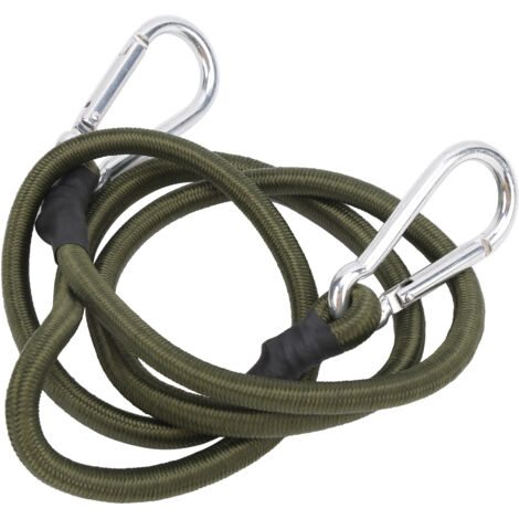120 cm lange Camping-Gummiseile mit Haken, robuste elastische Gurte für Angeln und Outdoor-Aktivitäten
