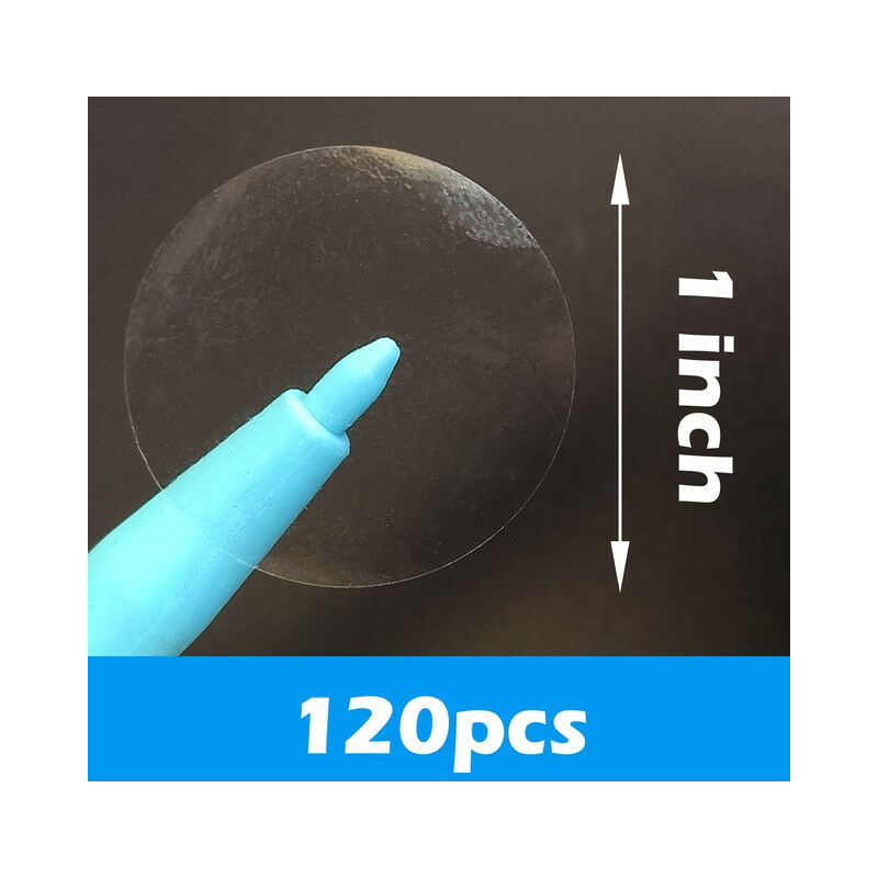 Image of Stickerslab - 120 Etichette antimanomissione void trasparenti 2,5cm cerchio