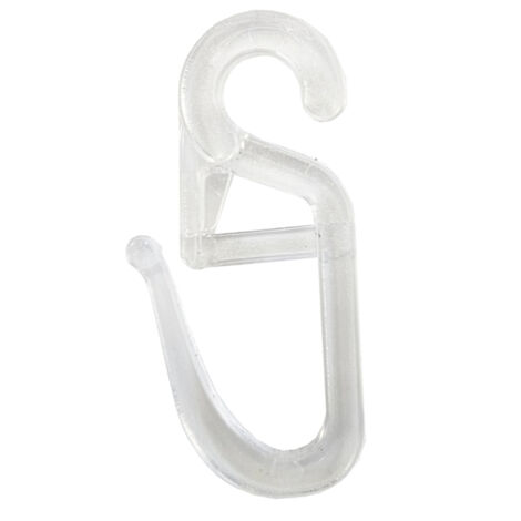 120 ganci per tende, clip per tende in plastica, ganci per tende avvolgibili trasparenti per tende a binario