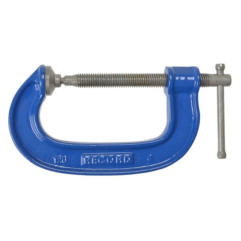 Record T120/4 120 Heavy-Duty G-Clamp 100mm 4in REC1204 - Irwin